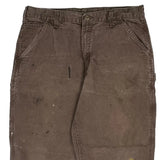 Carhartt Carpenter Trousers - 35W 30L Brown Cotton