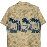 Unbranded Hawaiian Shirt - Medium Blue Cotton