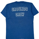 Grounds Crew Screen Stars Single Stitch T-Shirt - XL Blue Cotton Blend