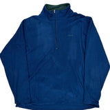 Made In USA Patagonia Capilene Fleece 1/4 Zip - Large Blue Polyester