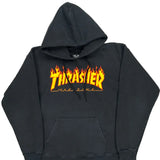 Thrasher Graphic Hoodie - Small Black Cotton