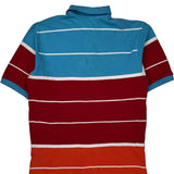 Polo By Ralph Lauren Striped Polo Shirt - Medium Multicoloured Cotton