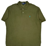 Polo By Ralph Lauren Polo Shirt - 2XL Green Cotton