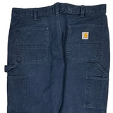 Carhartt Carpenter Trousers - 38W 30L Blue Cotton