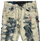 American Flag Patch Heritage America Denim Shorts - 34W 10L Blue Denim