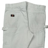 Dickies Carpenter Trousers - 36W 31L White Cotton
