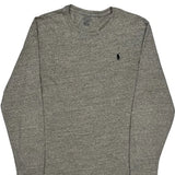 Polo By Ralph Lauren Long Sleeve T-Shirt - Large Gray Cotton