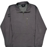 Harley Davidson 1/4 Zip - XL Grey Cotton Blend