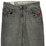 Ecko Unltd Hip Hop Jeans - 36W 24L Grey Cotton