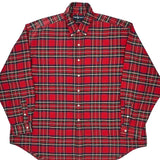 Ralph Lauren Checked Shirt - 2XL Red Cotton