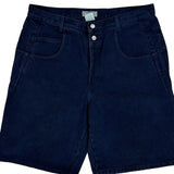 Made In USA Guess Denim Shorts - 32W 9L Dark Wash Cotton