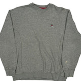 Fila Sweatshirt - Small Grey Cotton