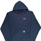 Built To Serve And Protect Hardworking People Carhartt Hoodie - XL Navy Cotton