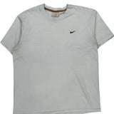 Nike T-Shirt - Medium White Cotton