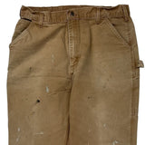 Carhartt Carpenter Trousers - 35W 34L Brown Cotton