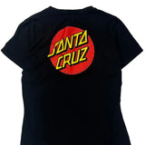 Skateboards Santa Cruz Graphic T-Shirt - Large Black Cotton