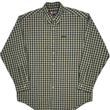 Chaps Ralph Lauren Checked Shirt - Large Green Cotton Blend