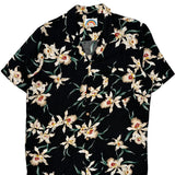 Paradise Found Floral Hawaiian Shirt - Large Black Viscose