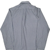Checked Ralph Lauren Slim Fit Shirt - Large Blue Cotton