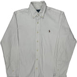 Ralph Lauren Shirt - Medium White Cotton