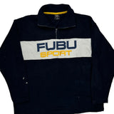 Fubu Spellout 1/4 Zip - Medium Yellow Polyester