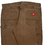 Dickies Carpenter Pants - 37W 31L Brown Cotton