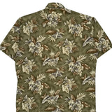 Campia Moda Floral Hawaiian Shirt - Medium Brown Cotton