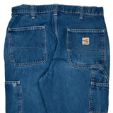 Carhartt Carpenter Trousers - 33W 30L Blue Cotton