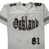 Oakland Choice Sports Football Jersey - Large White Polyester