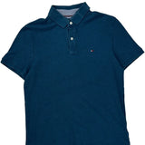 Tommy Hilfiger Polo Shirt - Medium Blue Cotton