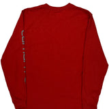 Carhartt Long Sleeve T-Shirt - Small Red Cotton