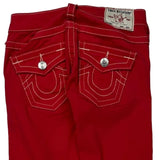 True Religion Skinny Jeans - 24W UK 2 Red Cotton