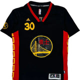 Golden State Warriors Adidas Nba Jersey - Small Black Polyester