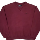 Heavyweight Starter Sweatshirt - Medium Burgundy Cotton
