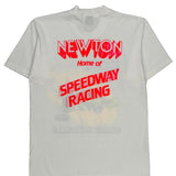 Single Stitch Speedway Racing Screen Stars Graphic T-Shirt - Large White Cotton Blend