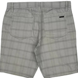 Oakley Checked Chino Shorts - 36W 11L Gray Cotton