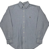 Age 6 Ralph Lauren Striped Shirt - Small Blue Cotton