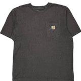 Original Fit Carhartt T-Shirt - Large Gray Cotton
