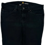 Carhartt Slim Fit Jeans - 33W 28L Black Cotton Blend