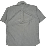 Tommy Hilfiger Striped Short Sleeve Shirt - Small Black & White Cotton