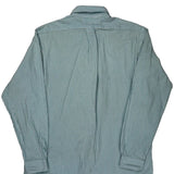 Ralph Lauren Striped Shirt - Large Blue Cotton