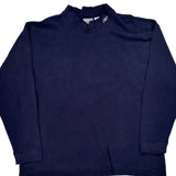 Reebok Long Sleeve T-Shirt - XL Navy Cotton