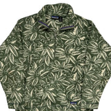 Made In USA Patagonia Floral Fleece - Medium Green Polyester