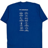 Safety Rules Carhartt Graphic T-Shirt - Large Blue Cotton