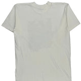 Single Stitch Italy Unbranded Graphic T-Shirt - Medium White Cotton
