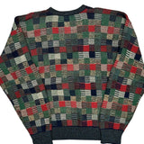 Jos. A. Bank Checked Sweater - Large Multicoloured Acrylic Blend