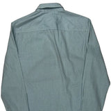 Armani Exchange Checked Shirt - Small Blue Cotton