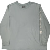 Carhartt Long Sleeve T-Shirt - 2XL Gray Cotton
