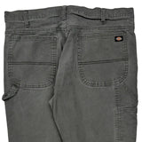 Dickies Cargo Carpenter Pants - 37W 32L Gray Cotton