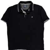 Champion Polo Shirt - Large Black Cotton